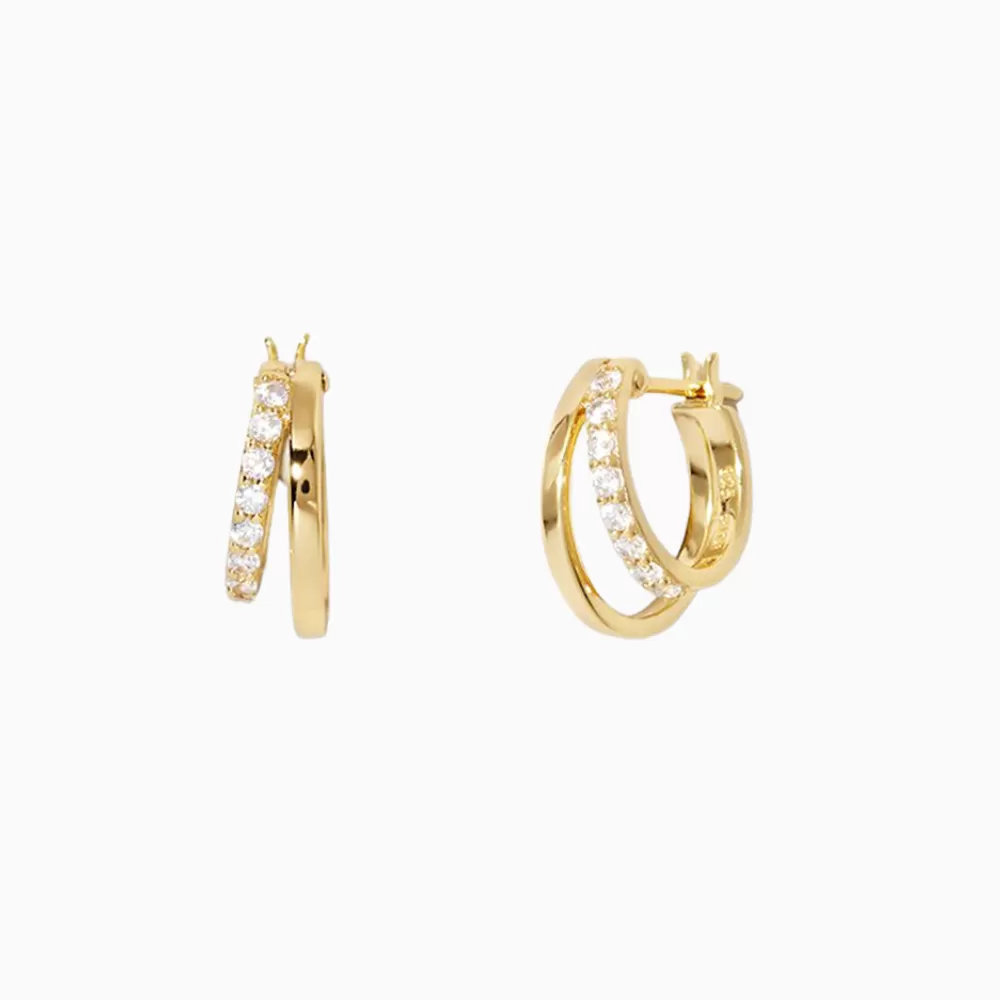 Glitter Double Layer Hoops