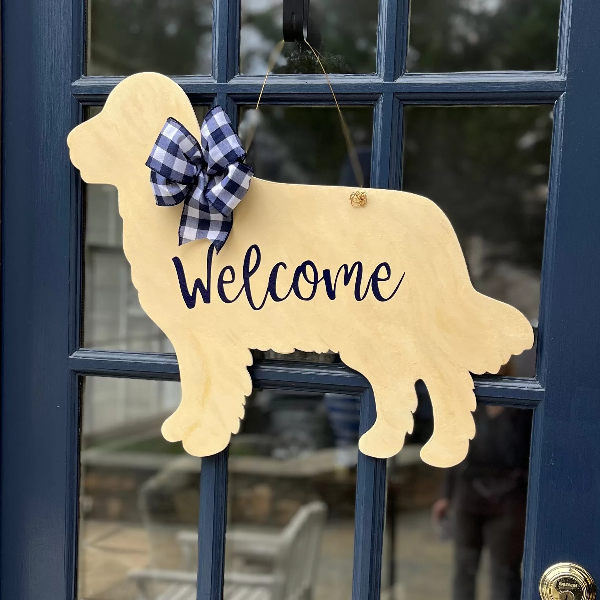 Golden Retriever Welcome Door Hangers