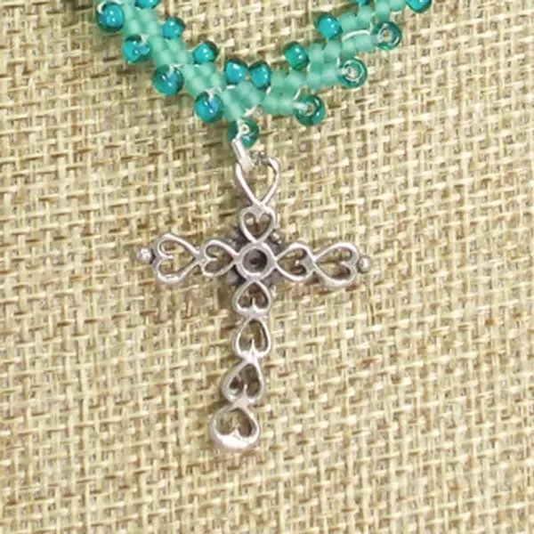 Ian Beaded Charm Pendant Necklace