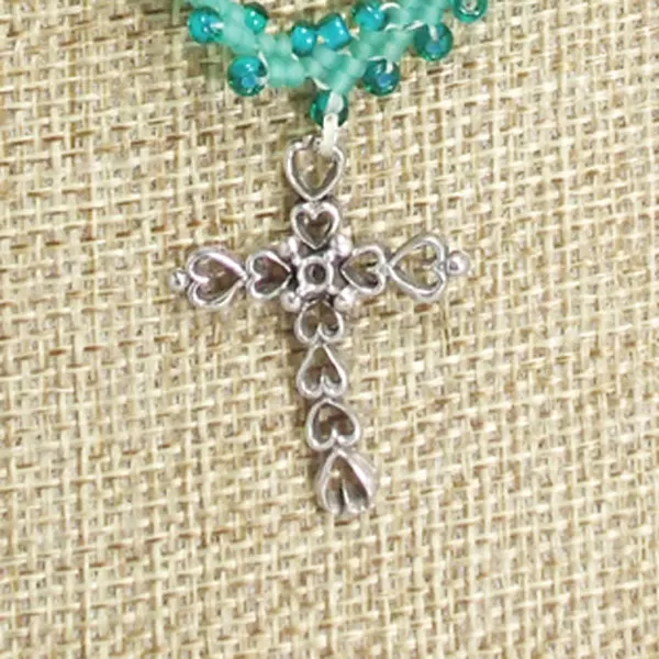 Ian Beaded Charm Pendant Necklace