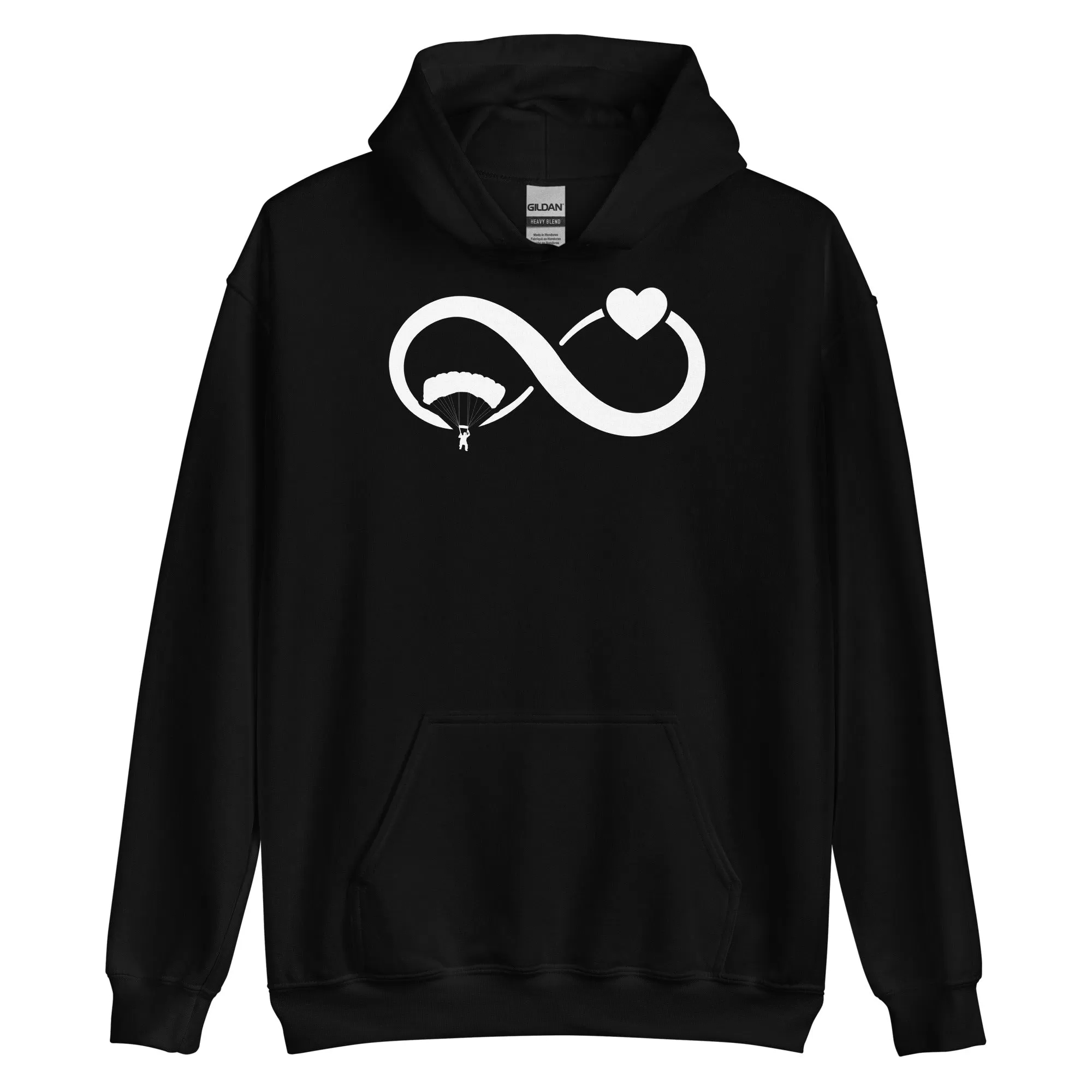 Infinity Heart and Paragliding - Unisex Hoodie