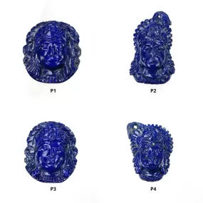 LAPIS LAZULI Gemstone Carving : Natural Untreated Unheated Lapis Hand Carved Lord HANUMAN