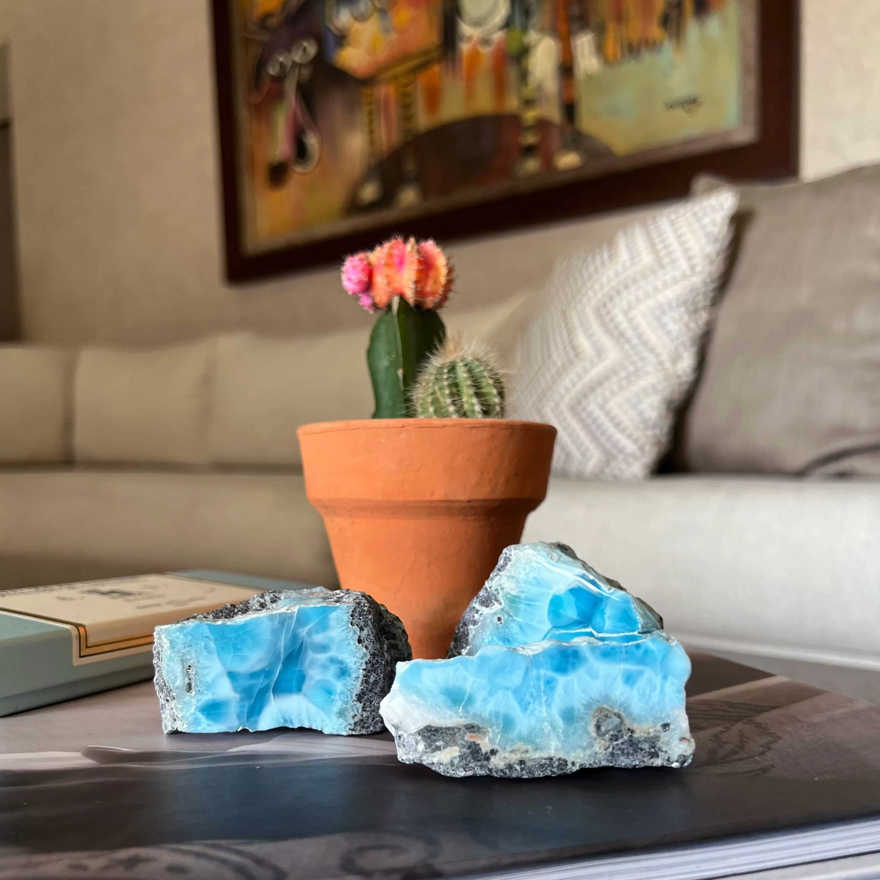 Larimar Paperweights Mazarine, Set