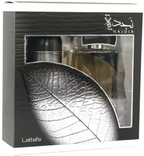 Lattafa Najdia Giftset perfume for Men,EDP 100 ml   Deo 200ml