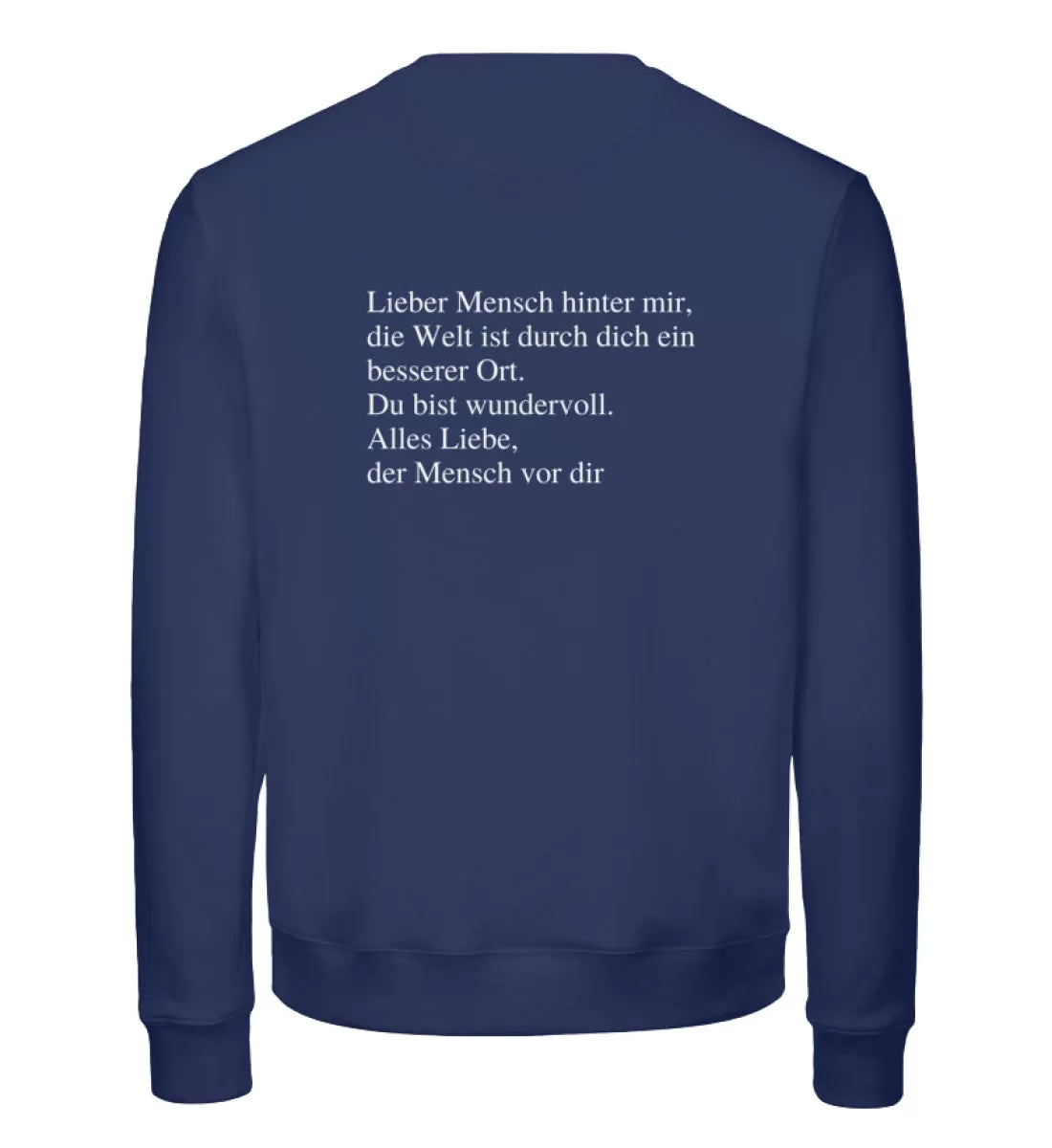 Lieber Mensch Bio Sweatshirt Unisex