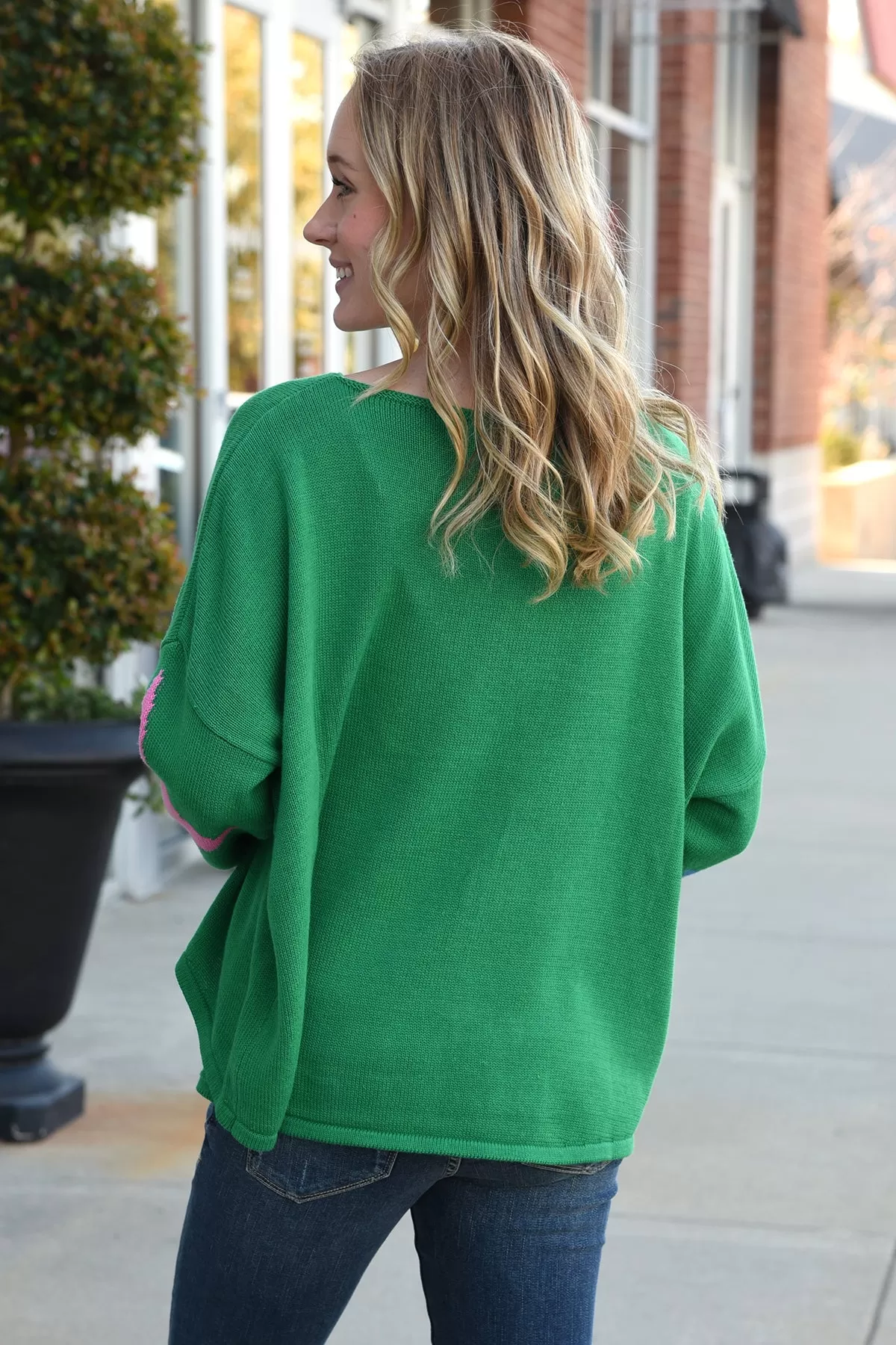 LIKE A DIVA SWEATER -GREEN