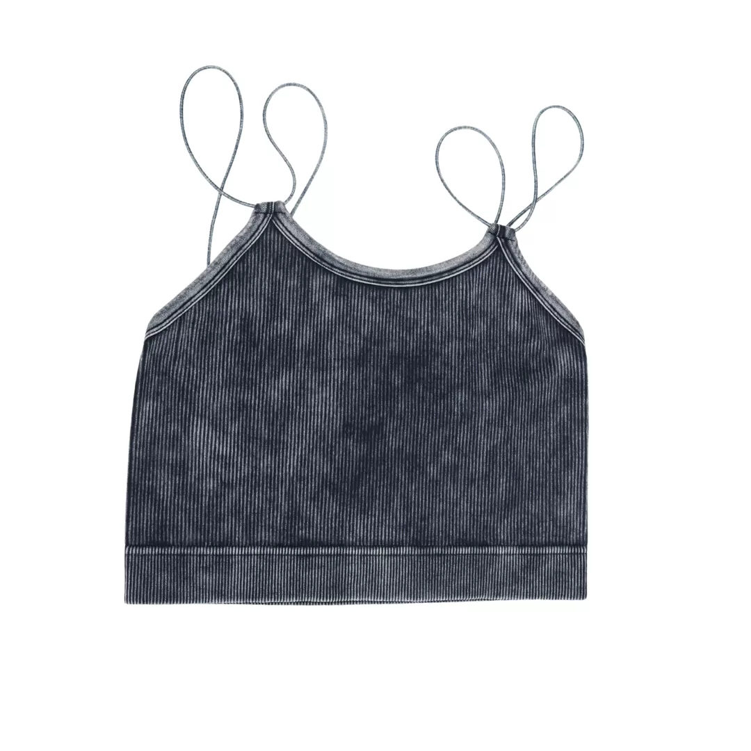 Maci Washed Double Strap Bralette