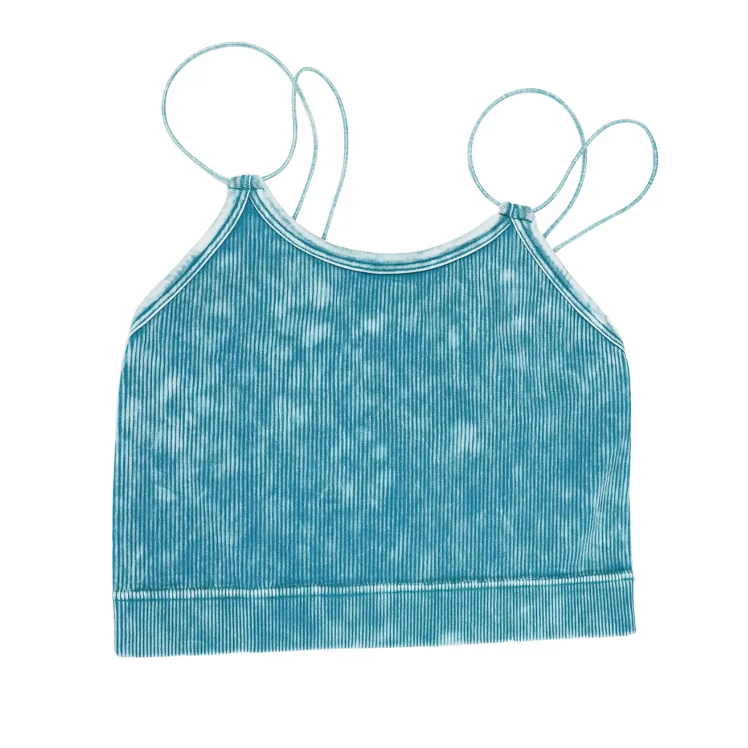 Maci Washed Double Strap Bralette