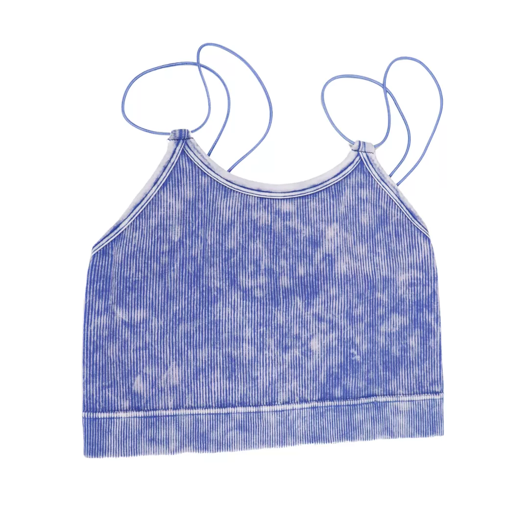 Maci Washed Double Strap Bralette