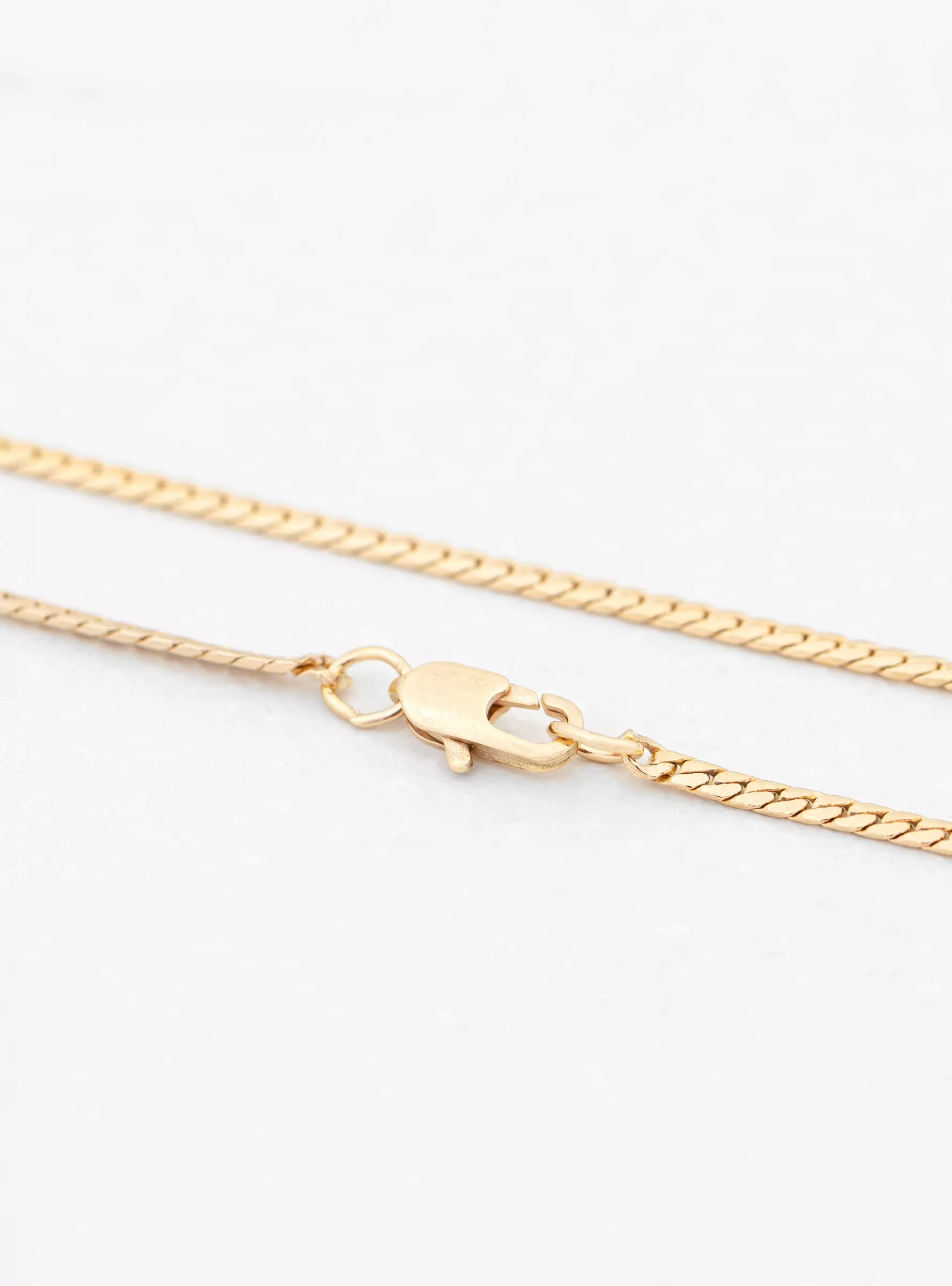 Mini 14k Gold-Plated Omega Chain Necklace