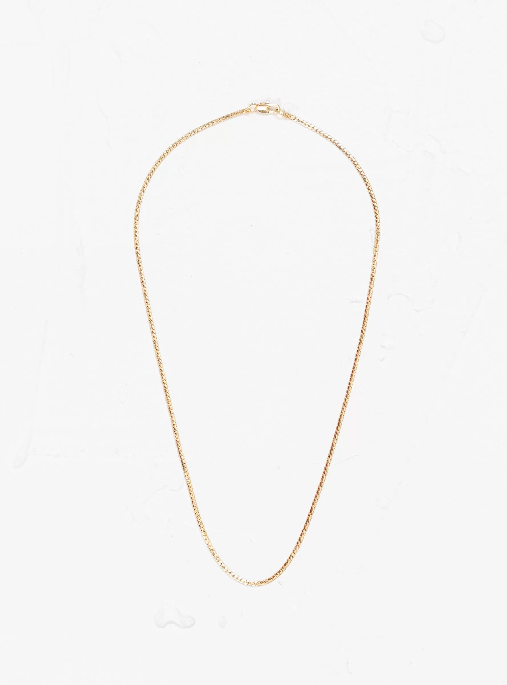 Mini 14k Gold-Plated Omega Chain Necklace