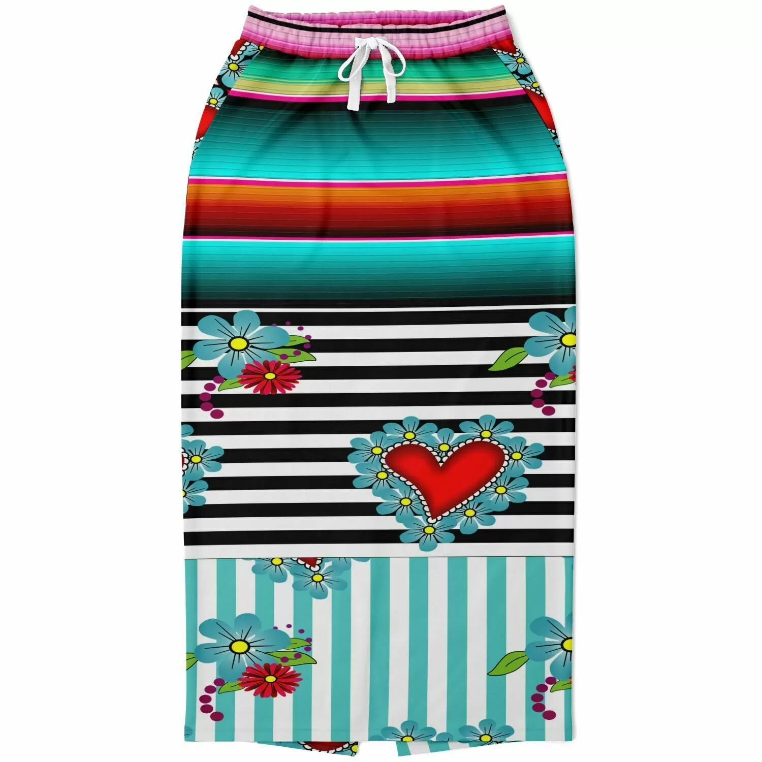 My Dios Eco-Poly Long Pocket Skirt