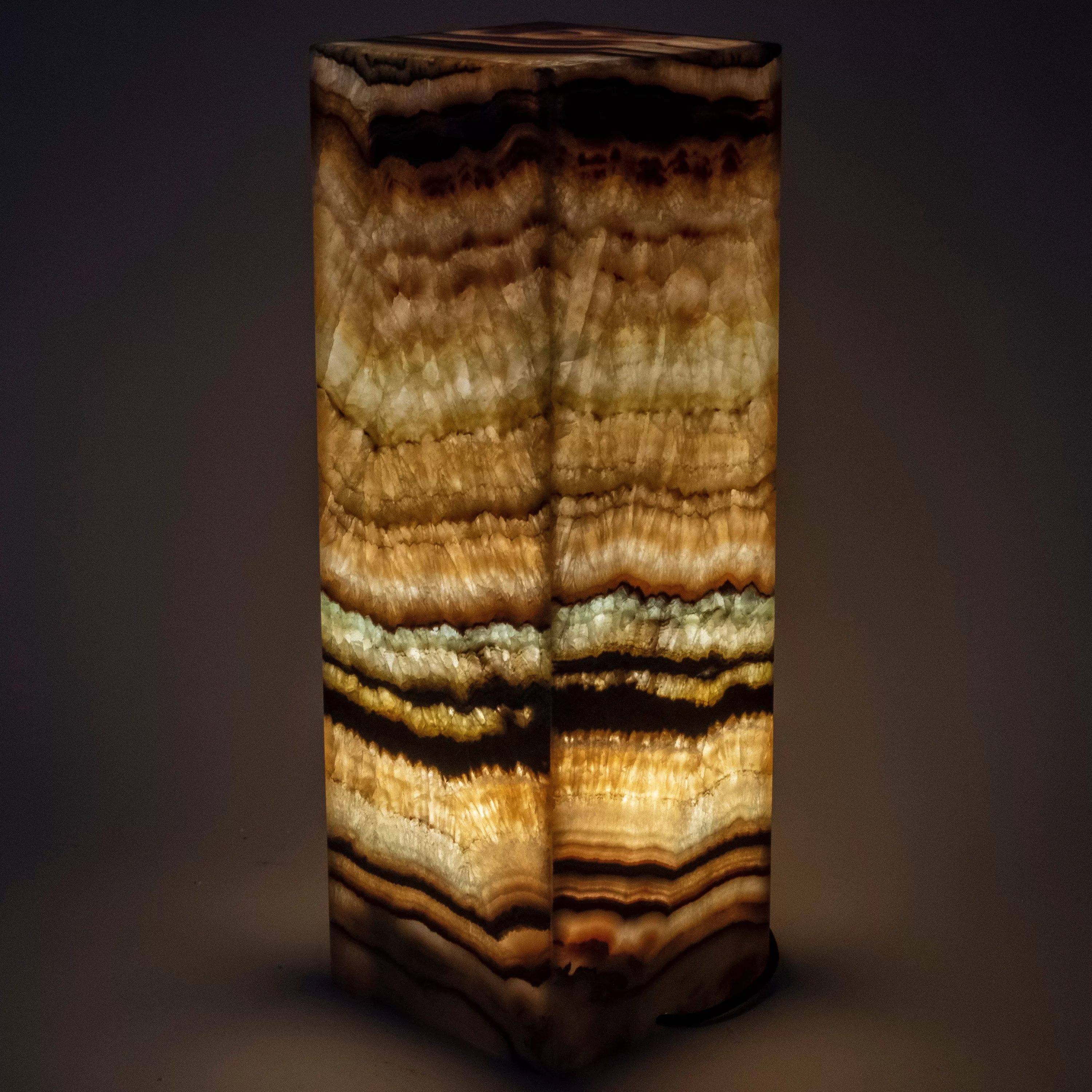 Natural Onyx Lamp Light Tower - 24