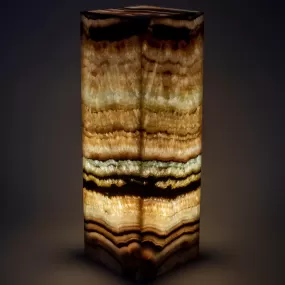 Natural Onyx Lamp Light Tower - 24