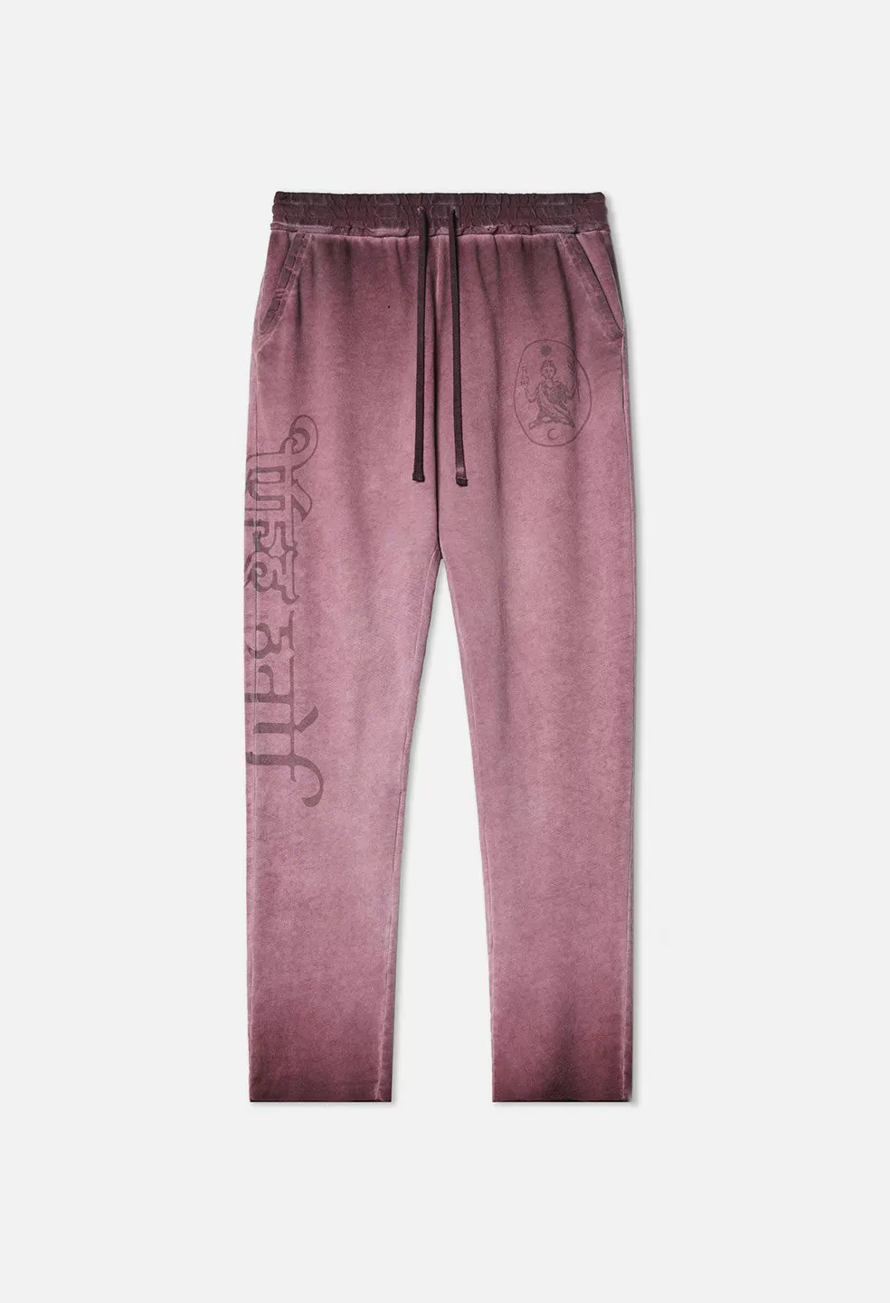 Nepal Tuck Terry Sweats / Oil Wash Ruby