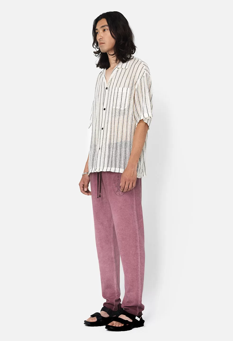 Nepal Tuck Terry Sweats / Oil Wash Ruby