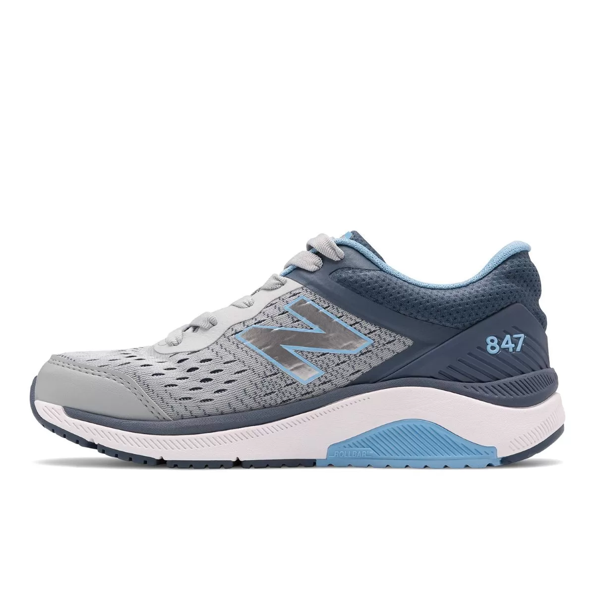 'New Balance' Women's Walking - Light Aluminum w/ Vintage Indigo and Team Carolina WMN WALKING - WW847LG4 - WW847LG4-ALUMINUM/INDIGO