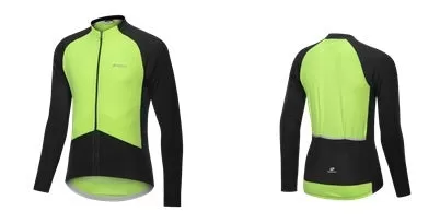 Nuckily Mycycology MH023 Full Sleeves Cycling Jersey - Neon Green