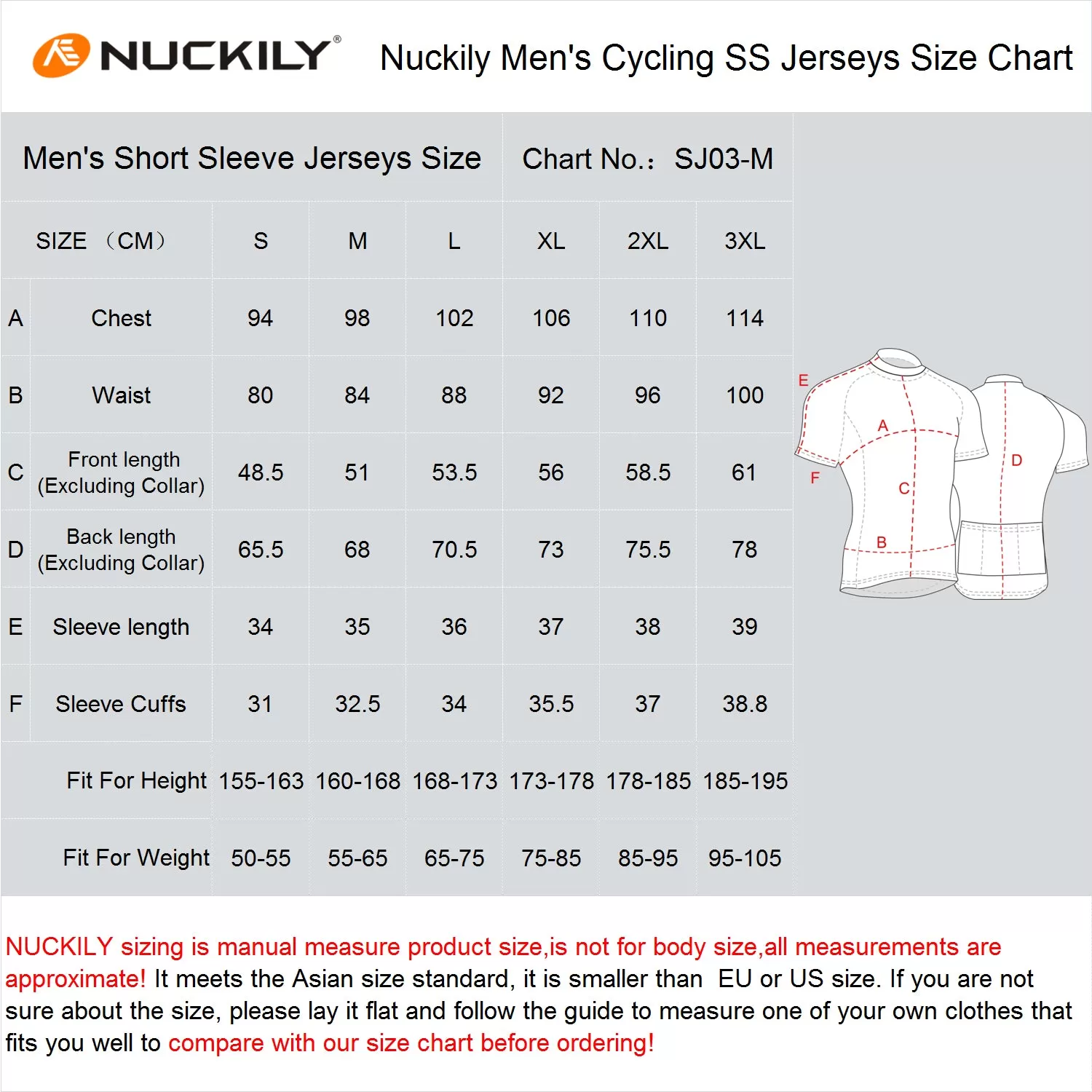 Nuckily Mycycology NJ502 Short Sleeves Cycling Jersey  - Red