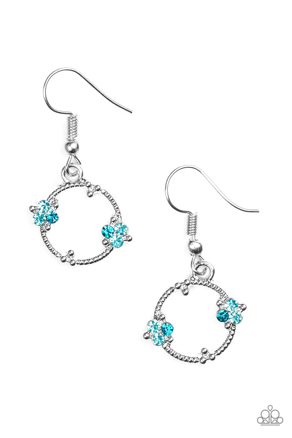 Paparazzi Double The Bubble Blue Earrings