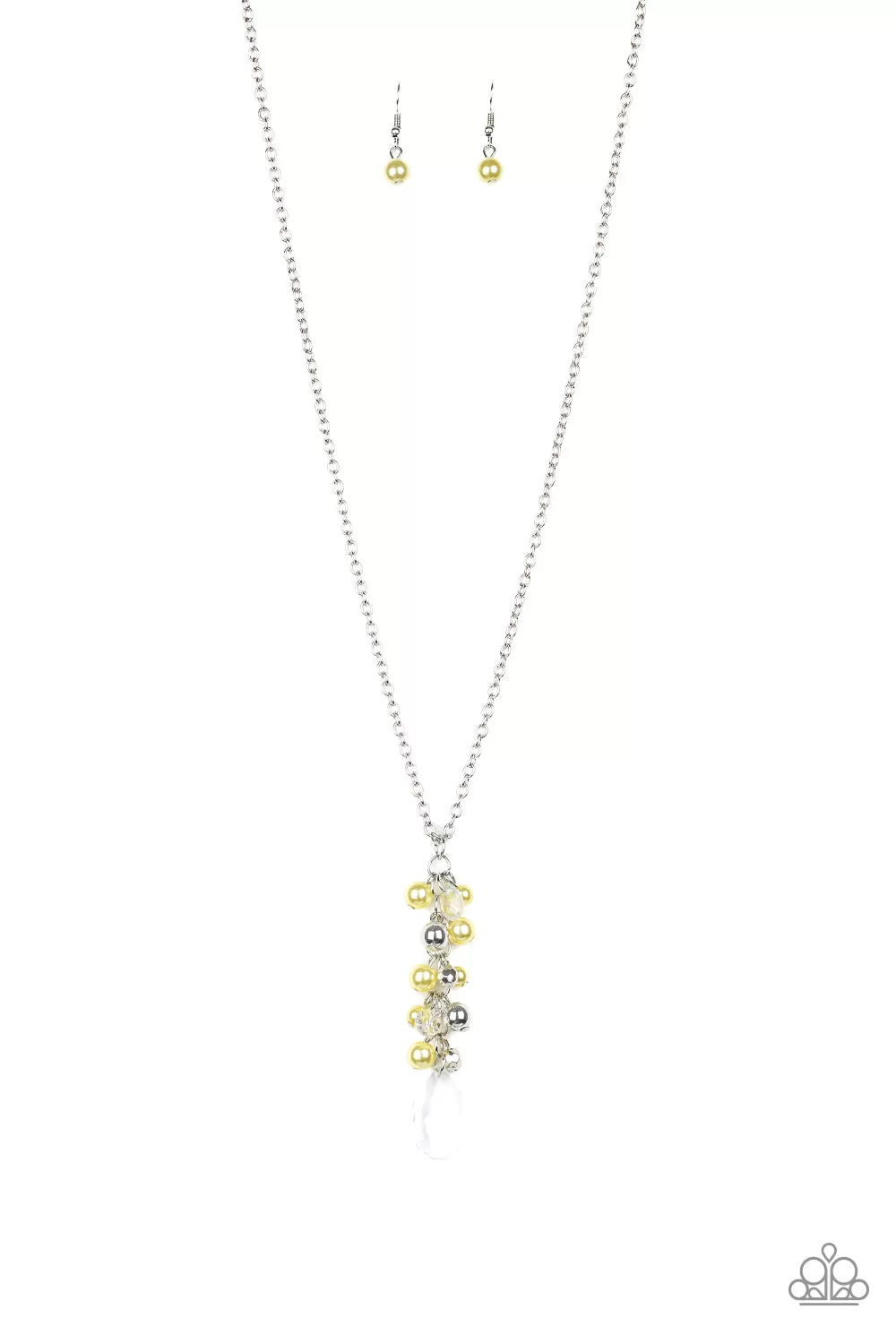 Paparazzi Teardrop Serenity - Yellow Necklace