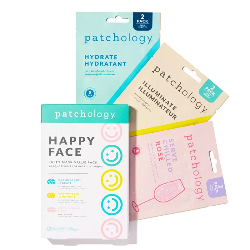 PATCHOLOGY | Happy Face Sheet Mask Kit (6pc)