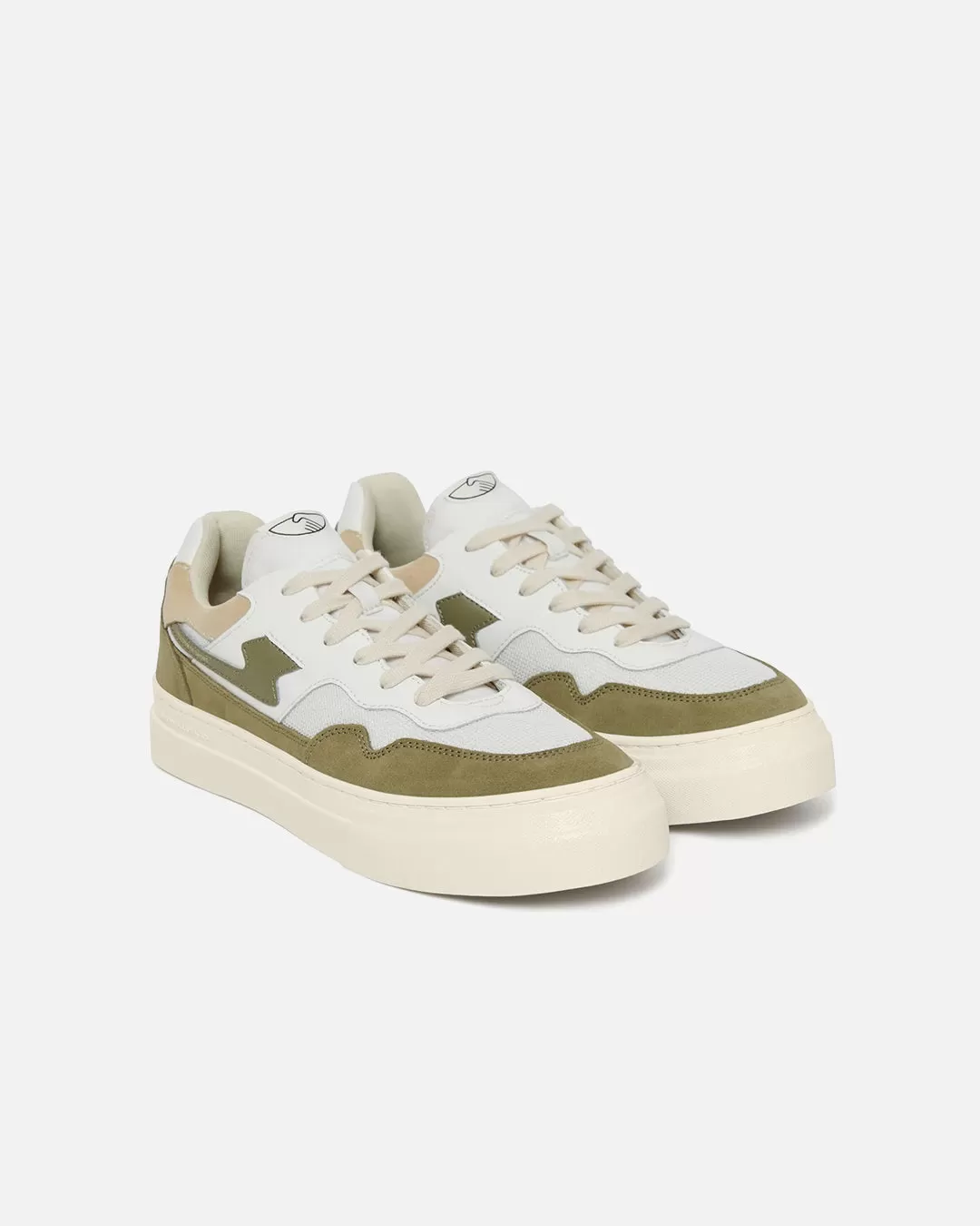 Pearl S-Strike Suede Mix - White / Moss