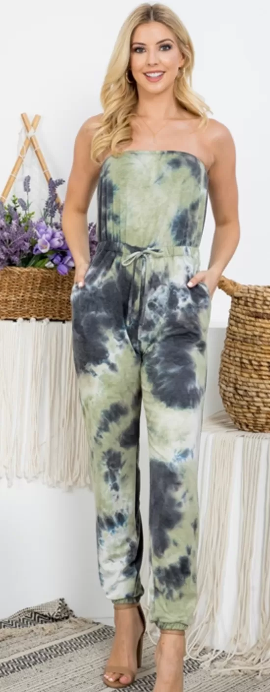 Perfectly Tie Dye Jumpsuit -2 Colors