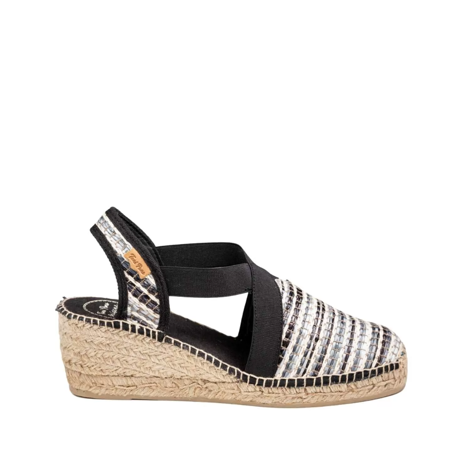 plain Cotton Blend Wedge Espadrille for Women - Terra-MA