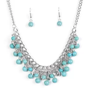 Poshly Paleo Blue Necklace