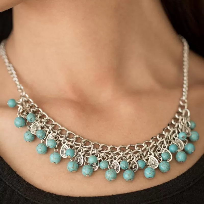 Poshly Paleo Blue Necklace