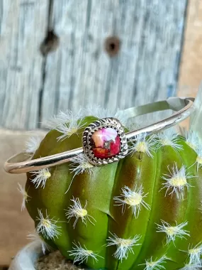 Pretty In Pink Mojave Sterling Silver Cuff