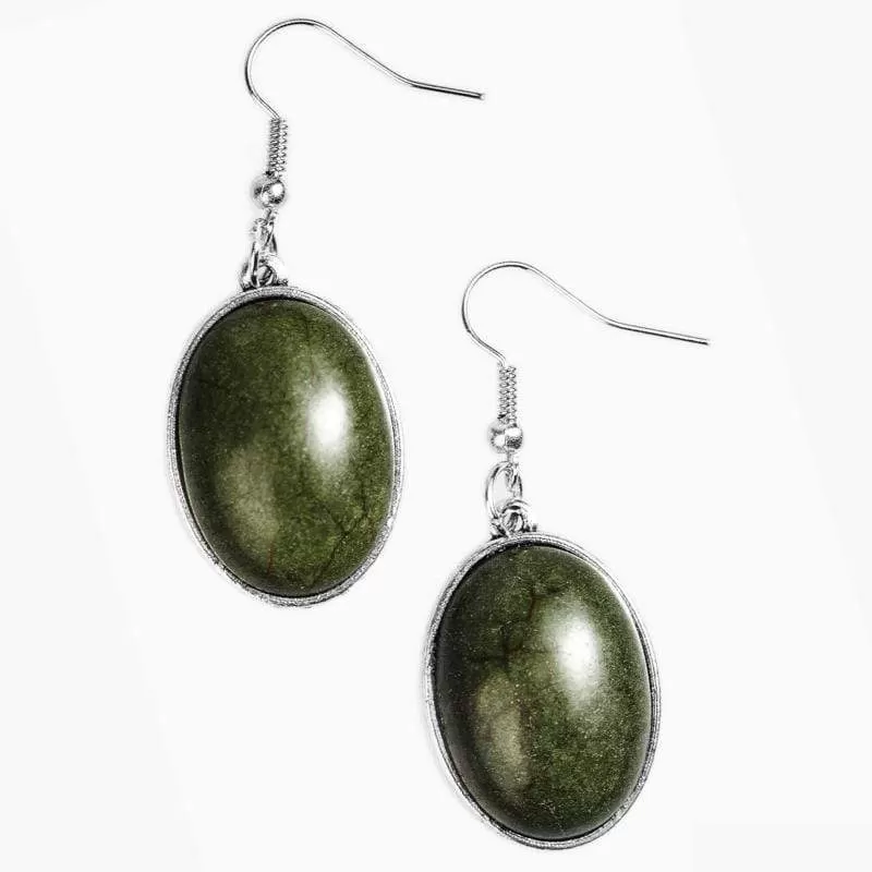 Ranch Romance Green Stone Earrings