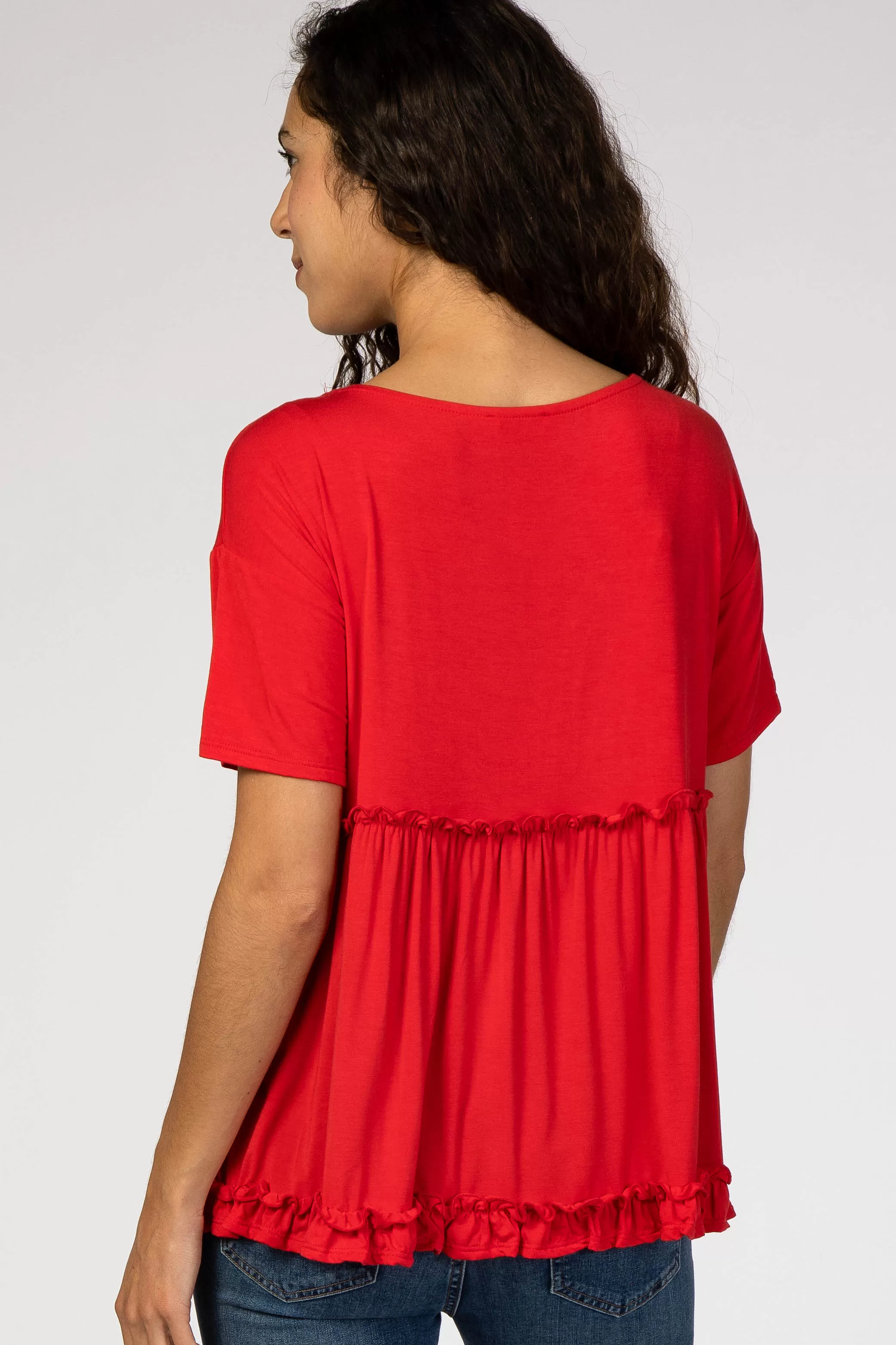 Red Lettuce Trim Top