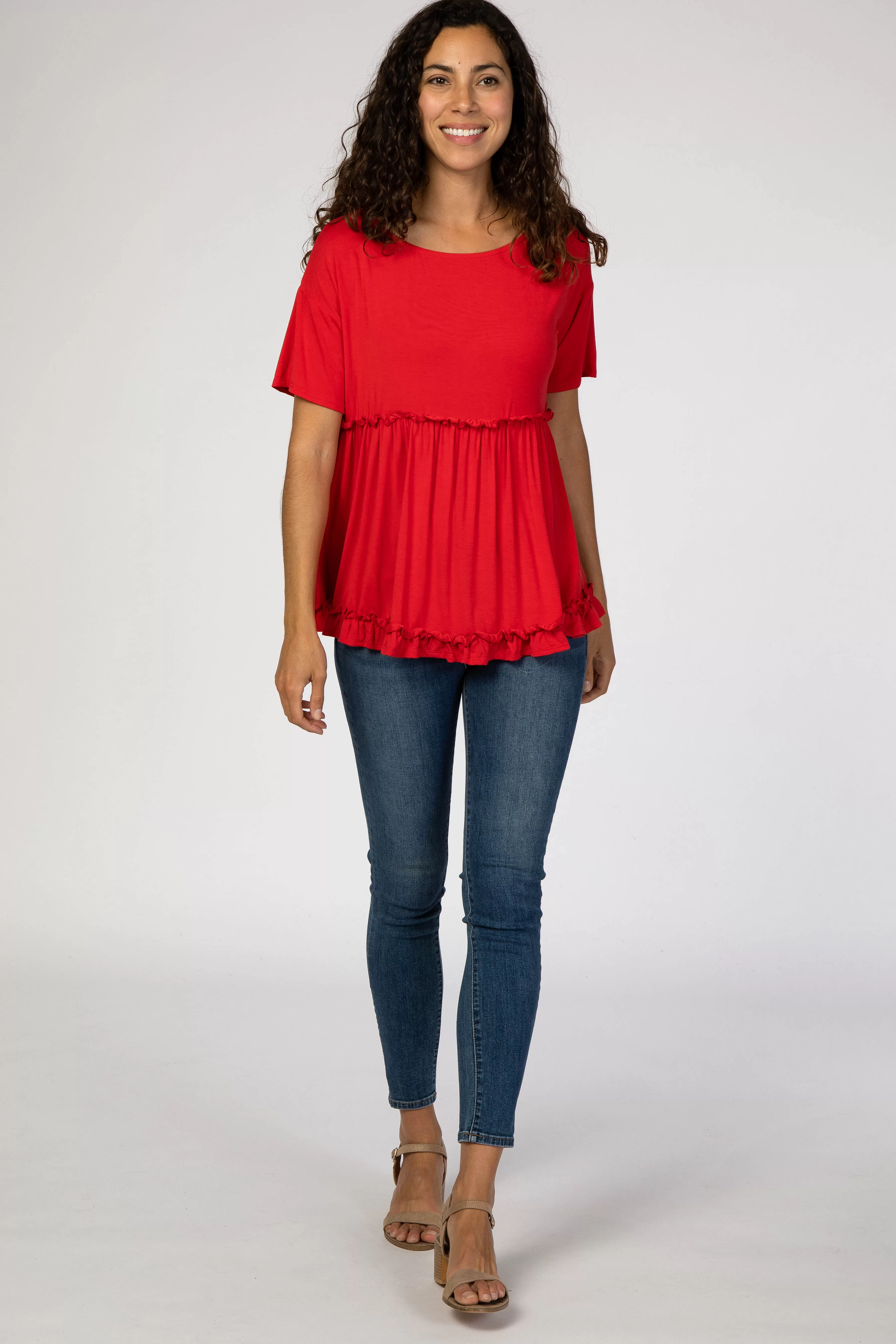 Red Lettuce Trim Top