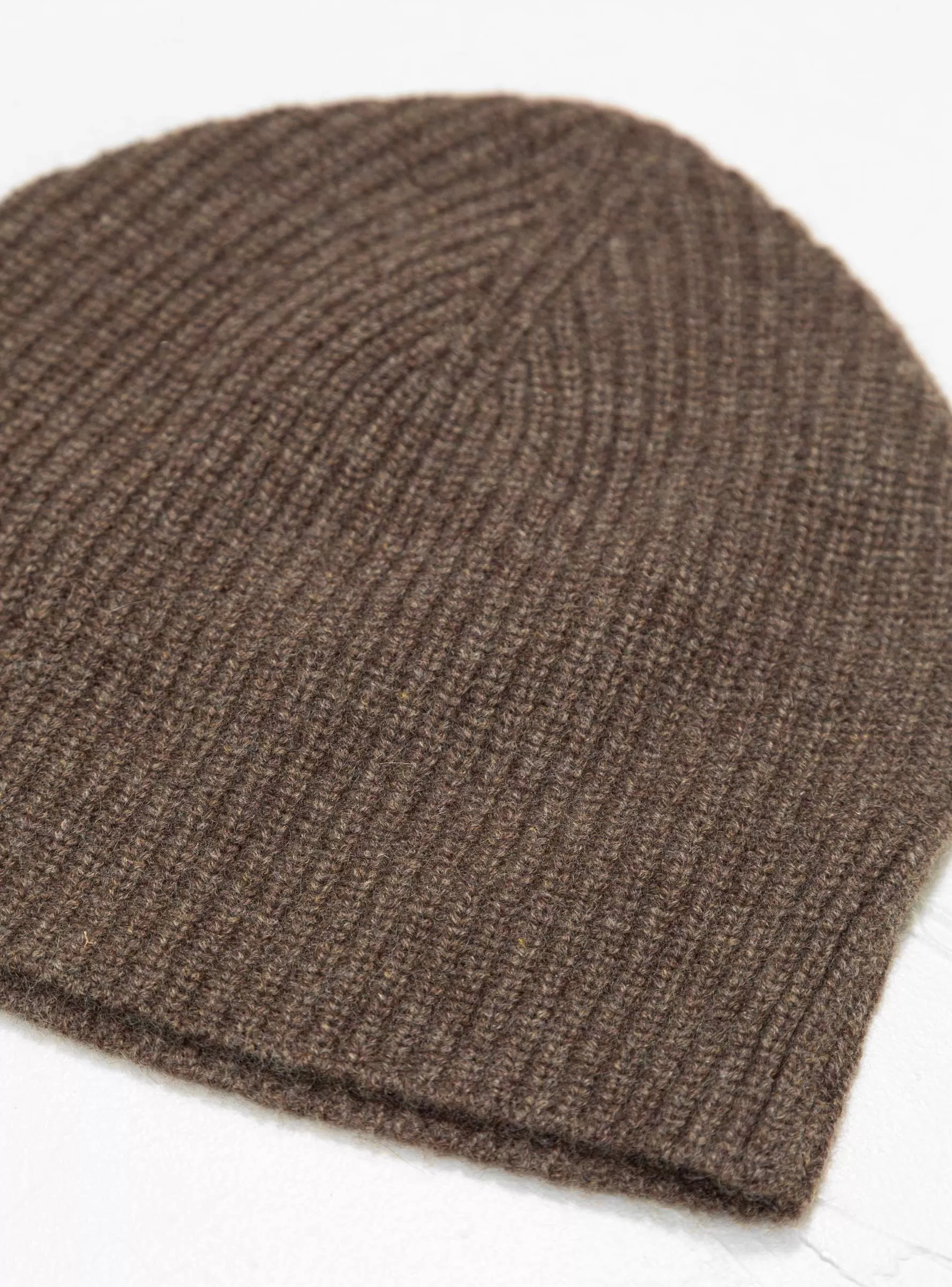 Ribbed Beanie Grizzly Brown