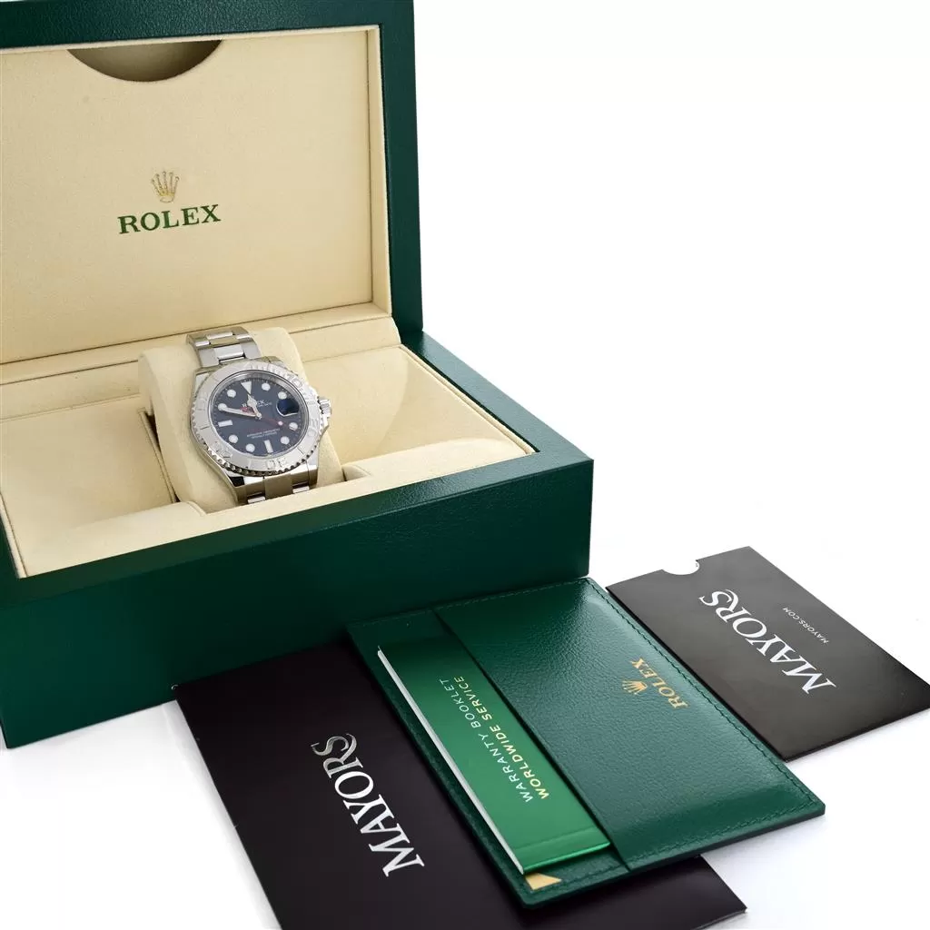 Rolex 40mm Yachtmaster, Blue Dial, Oyster Bracelet, Stainless Steel - 116622