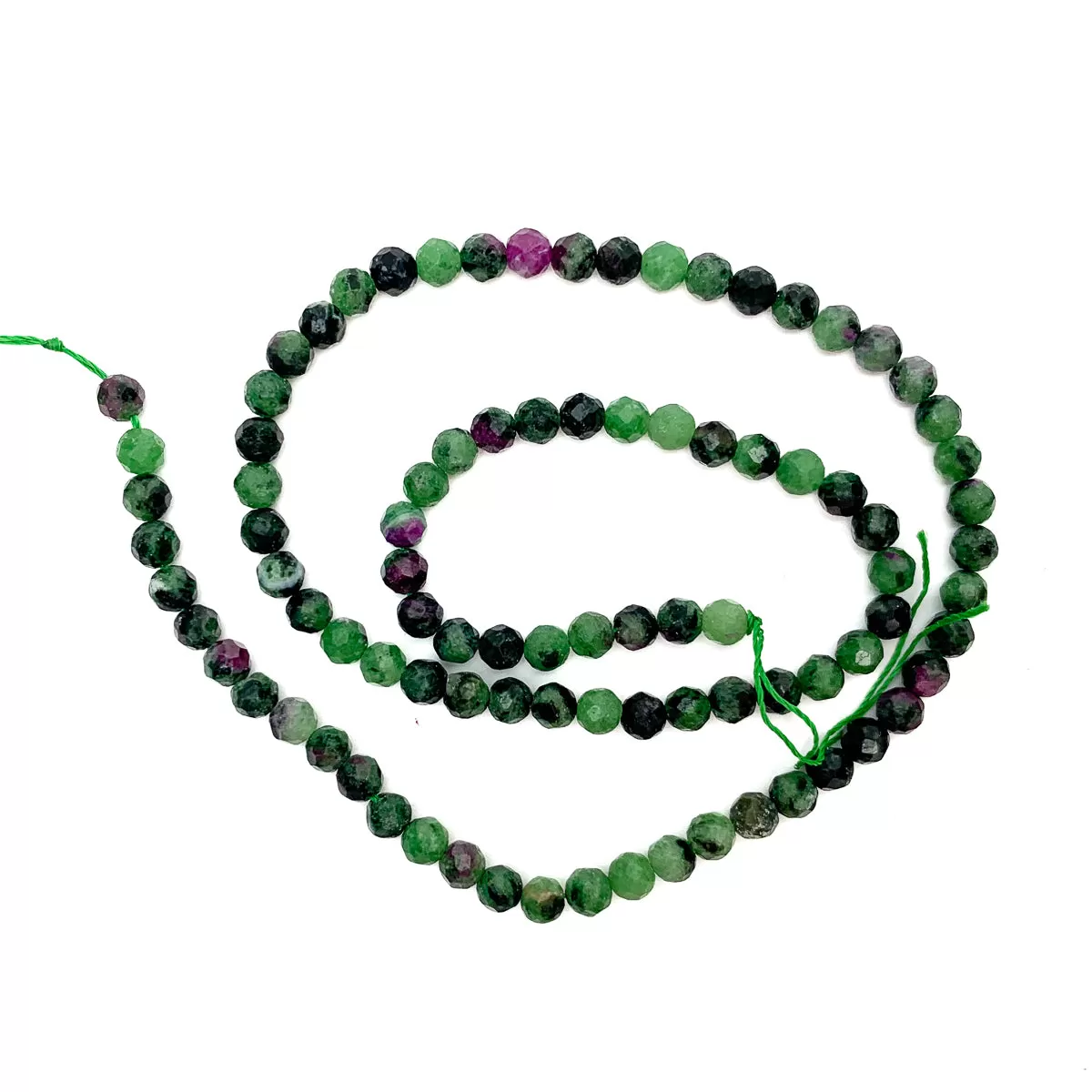 Ruby Zoisite 4mm Faceted Rounds