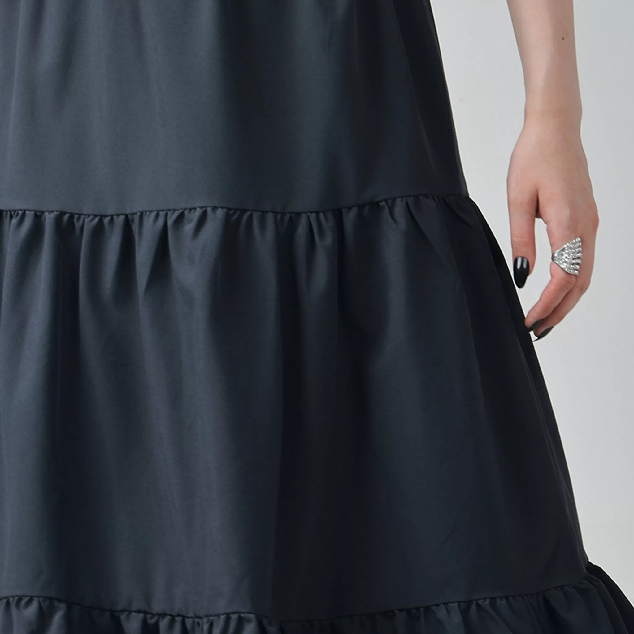 Ruffle Midi Skirt