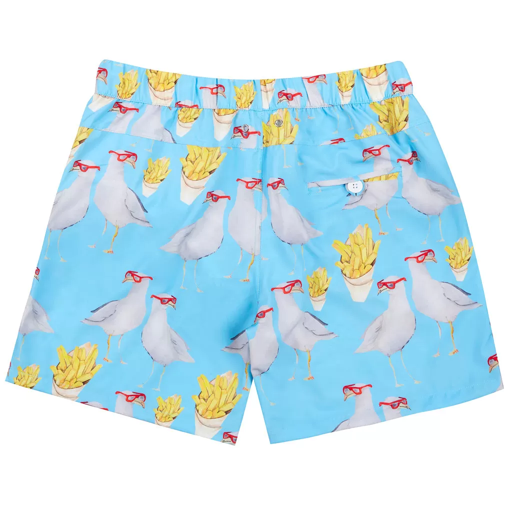 Seagulls and Chips Men's Boardshorts