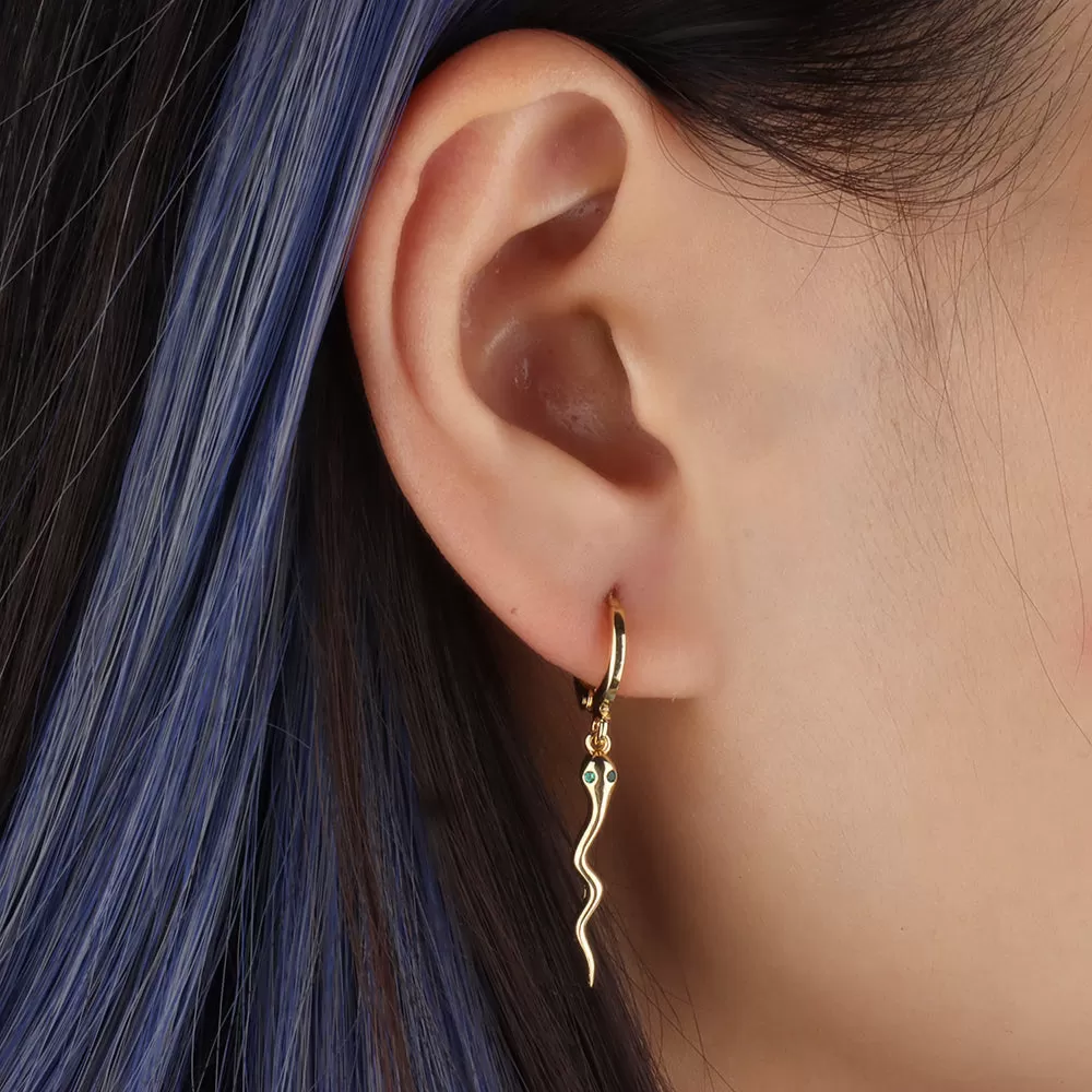 Sexy Snake Hoop Earring