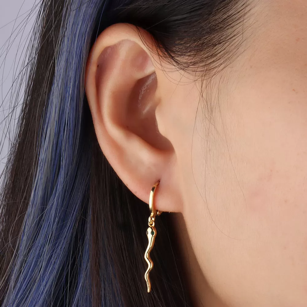 Sexy Snake Hoop Earring