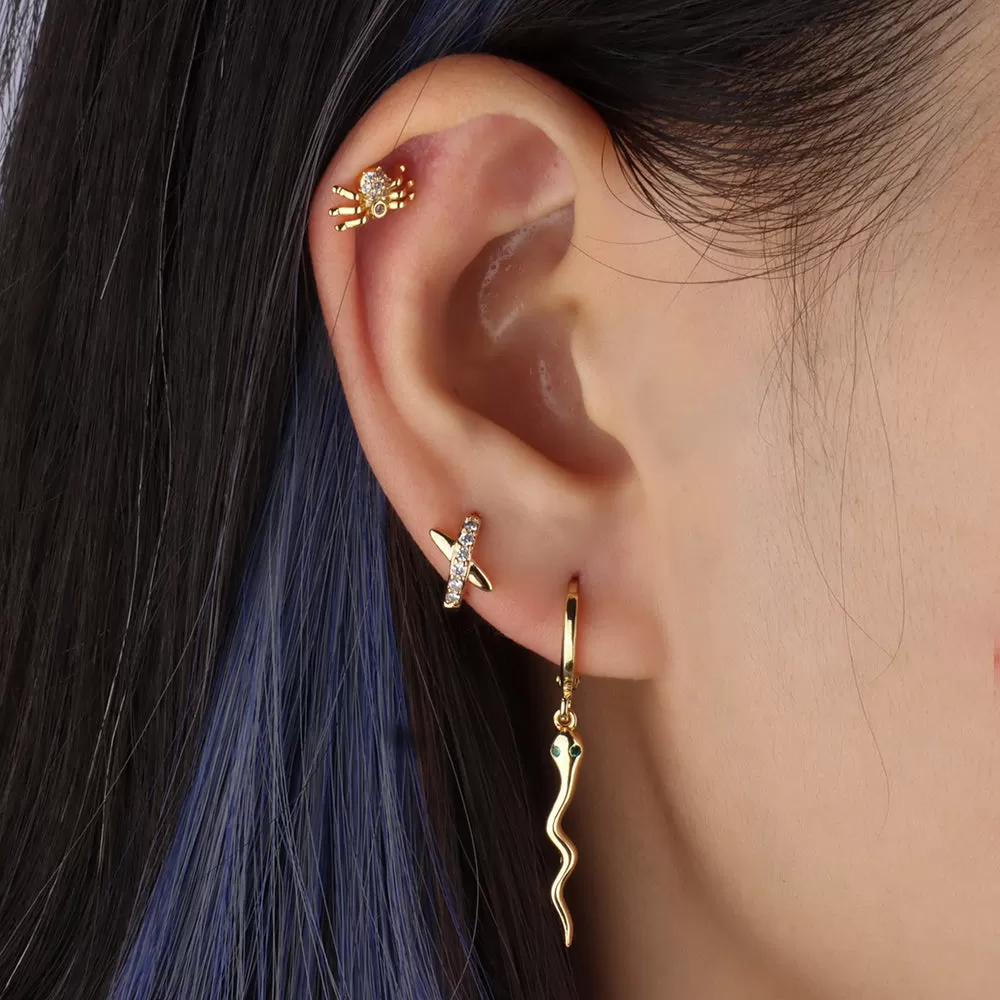 Sexy Snake Hoop Earring