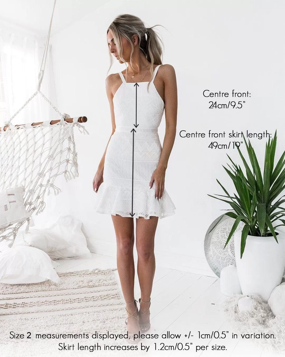 Shona Dress - White