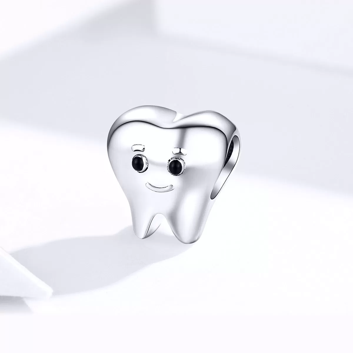 Smiling Tooth Dentist Charm 925 Sterling Silver