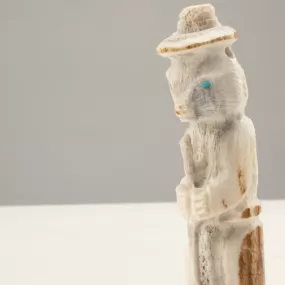 Smokey Bear Handmade Zuni Fetish Carving