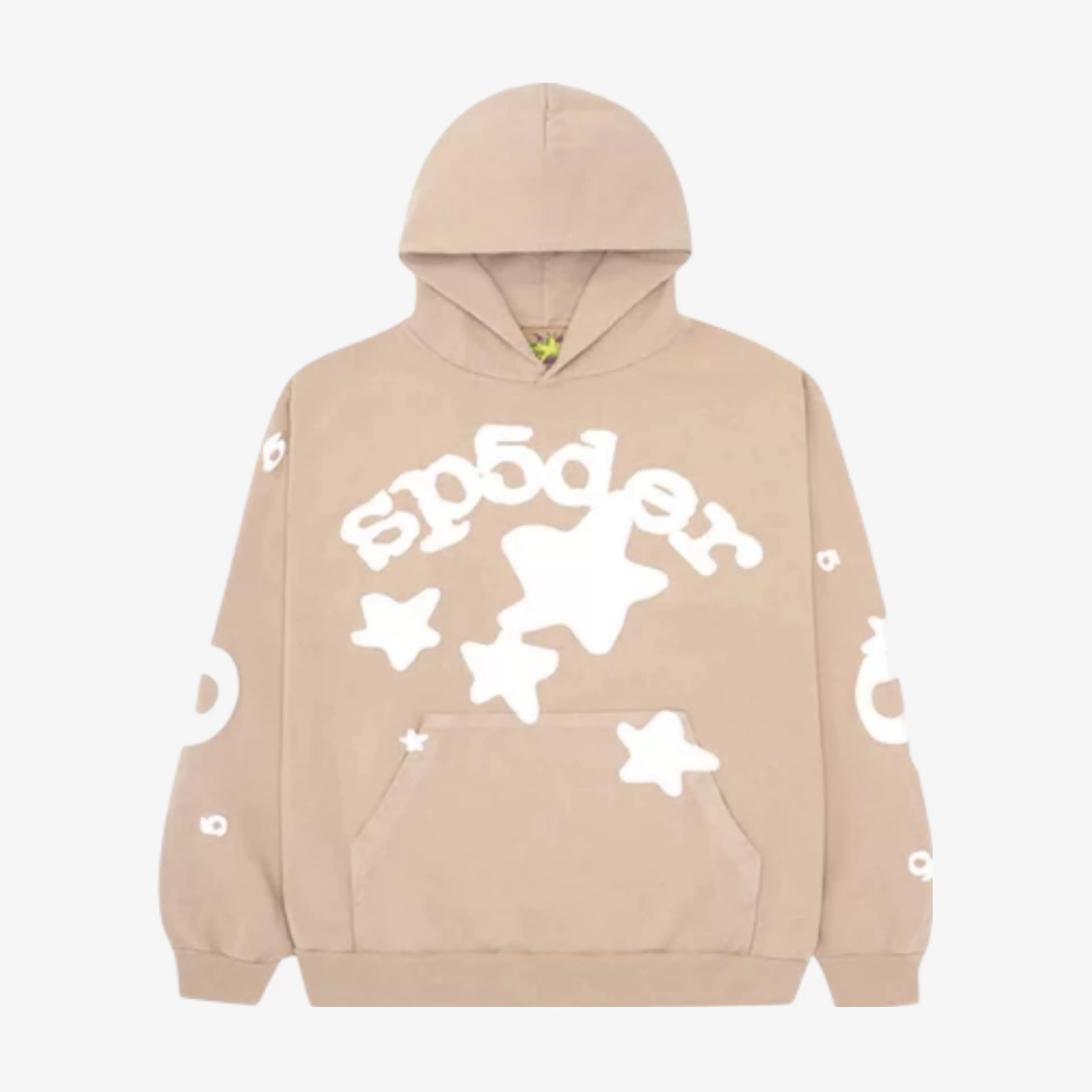 Sp5der 'Beluga' Pullover Hoodie Sand SS23