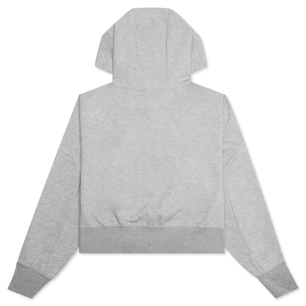 Sportswear Women's Tech Fleece Oversized Crop Hoodie - Dark Grey Heather/Black