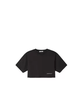 T-shirt Corta Mezza Manica Jersey - Nero