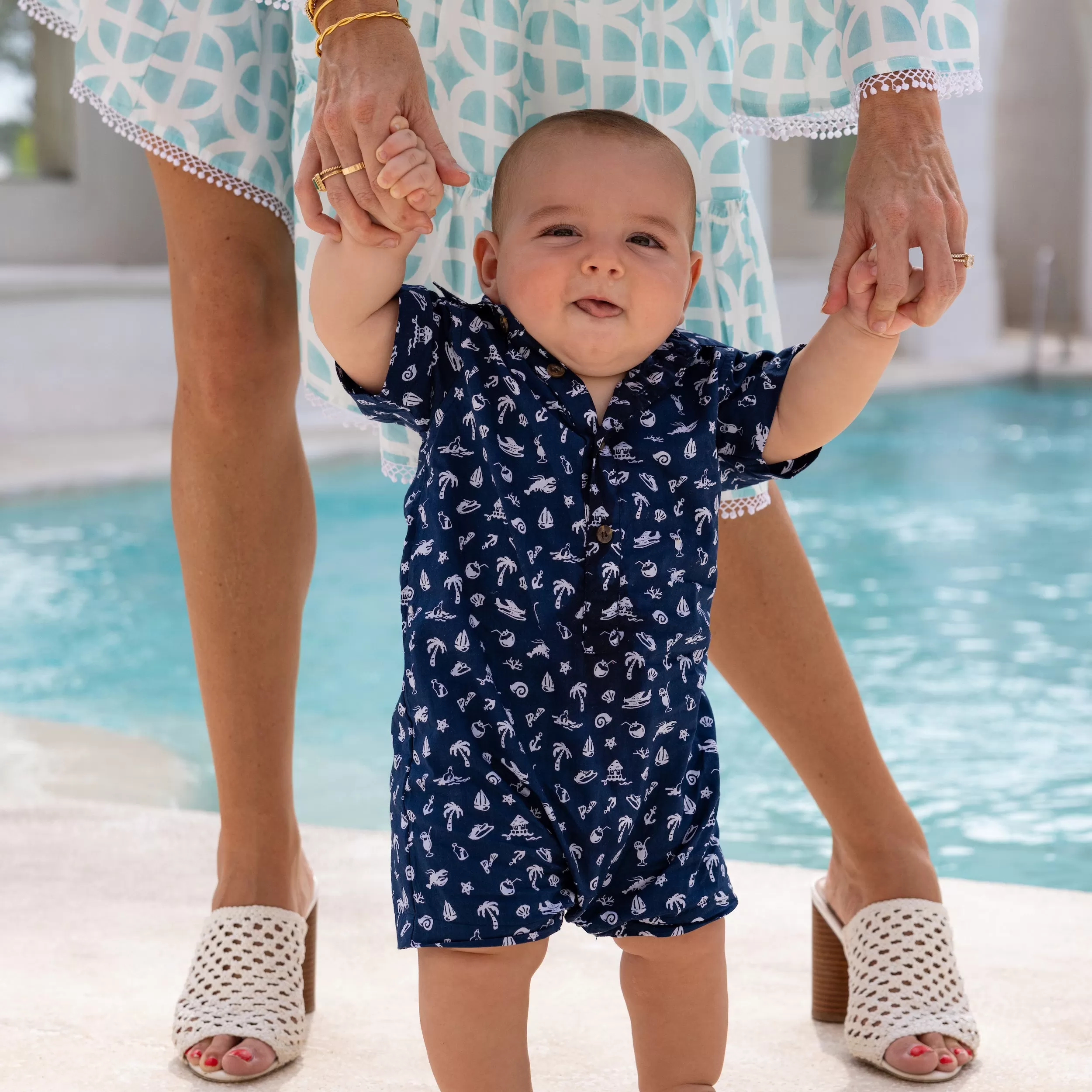 The Fishy Business - Baby Boys Shortie Romper